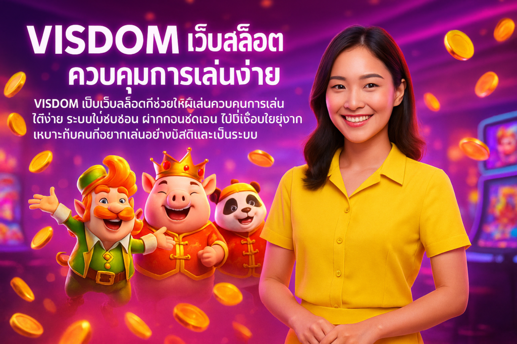 VISDOM เว็บสล็อตควบคุมการเล่นง่าย